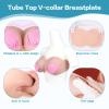 Vnmcry Realistic Silicone Breast Prosthesis, V-Neck, Cotton & Gel-Filled, Strapless, Beige Skin, E Cup, Size L view 4