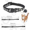 BIRLOZA Reflective Cat Collar with Safety Release and Bell, 2-Pack Adjustable 19-32cm Black view 2