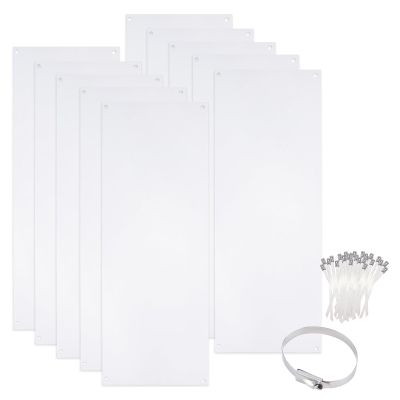 NICENEEDED 10-Pack 15.7 x 5.9 in Pet Cage Liners with 50 Stainless Steel Cable Ties