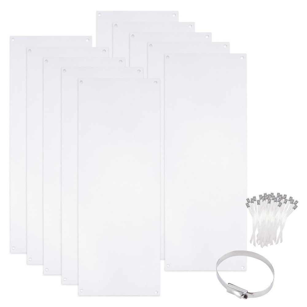 NICENEEDED 10-Pack 15.7 x 5.9 in Pet Cage Liners with 50 Stainless Steel Cable Ties