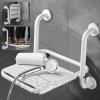 LSHYYDS Wall-Mounted Folding Shower Seat, Non-Slip, up to 150 kg view 3