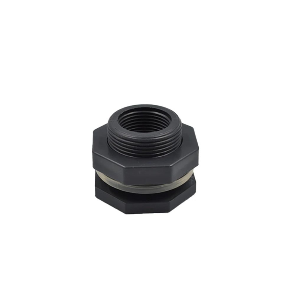 REIUAFWYGV 1-Piece DN15 PVC Fish Tank Drain Pipe Connector, DN15 x 35 mm, for 1/2", 3/4", 1", 1-1/2", and 2" Aquarium Water Pipe Fittings