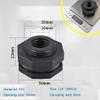 REIUAFWYGV 1-Piece DN15 PVC Fish Tank Drain Pipe Connector, DN15 x 35 mm, for 1/2", 3/4", 1", 1-1/2", and 2" Aquarium Water Pipe Fittings view 2