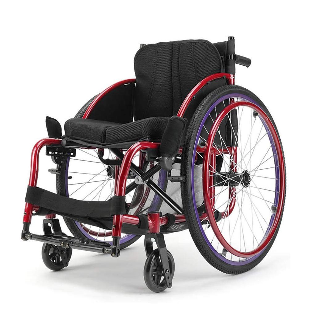 PNAJFUEL Lightweight Folding Self-Propelled Wheelchair