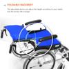 PNAJFUEL Foldable Portable Self-Propelled Transport Wheelchair for Seniors and People with Disabilities, Red, Large Wheels view 3