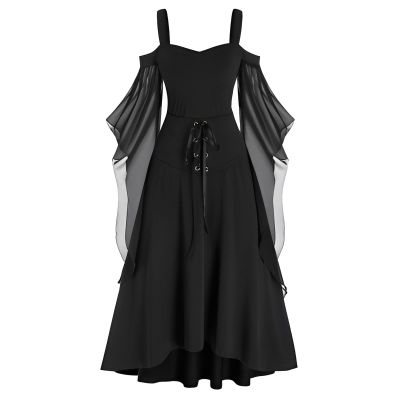 FASLOLSDP Women's Medieval Renaissance Maxi Dress