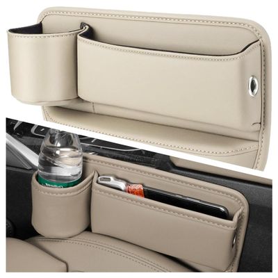 zjxmnb Car Seat Storage Box for Captiva 5-Seat 2007–2013, Beige