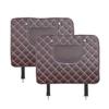 DAYKET 2-Pack Seat Back Protectors for Skoda Octavia, Fabia, Superb, Rapid, Yeti and Spaceback, Short Coffee view 1