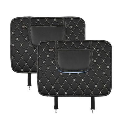 DAYKET 2-Pack Car Seat Back Protectors for Suzuki GSX-R/GSXR 1000 K1-K8, Short Black