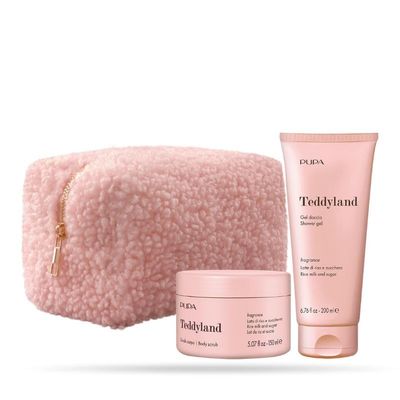 Pupa Milano Teddyland Shower Gel 200 ml and Body Scrub 150 ml 001 Rice and Sugar Milk