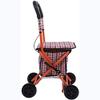 Portable Rollator Shopping Cart with Seat, Lightweight Folding Walker view 2