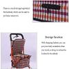 Portable Rollator Shopping Cart with Seat, Lightweight Folding Walker view 4