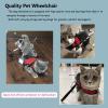 Dog Wheelchair for Small Pets and Cats, 2-Wheel Rear-Leg Support Cart, Size L view 2