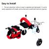 Dog Wheelchair for Small Pets and Cats, 2-Wheel Rear-Leg Support Cart, Size L view 4