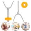 MOBUTOFU Y-Shaped Stair Railing Adapters, 4 Pieces, for Child Safety Gates and Pet Gates view 4