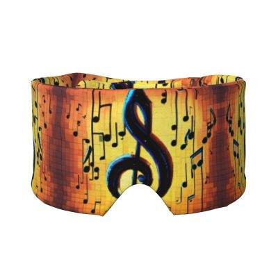 Sleep Mask with Musical Notes Print, Soft, Skin-Friendly, Light-Blocking