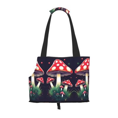 Magic Mushrooms Pet Carrier for Small Dogs, Cats, and Rabbits