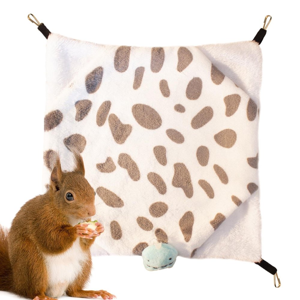 Aznever Hamster Hammock - Winter Squirrel Fur