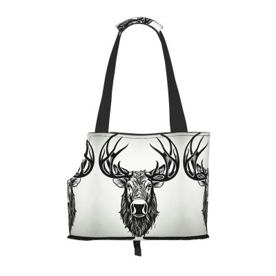 Pet Carrier Bag for Small Dogs, Cats, and Rabbits with Deer Print