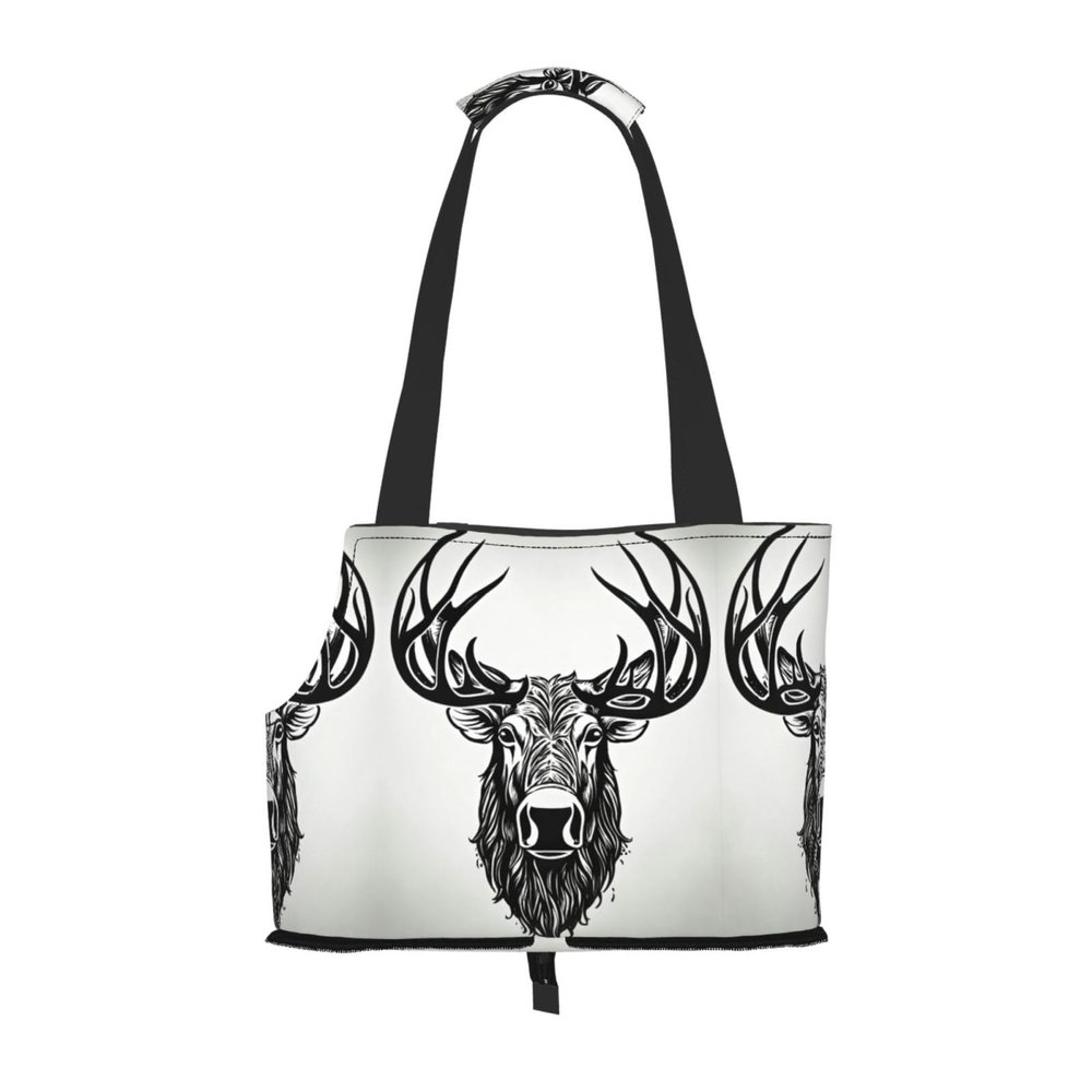 Pet Carrier Bag for Small Dogs, Cats, and Rabbits with Deer Print