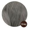 Women's Human Hair Topper with Bangs, 3 Clips, Brazilian Remy Hair, 12 x 13 cm (Gray, 25 cm) view 2