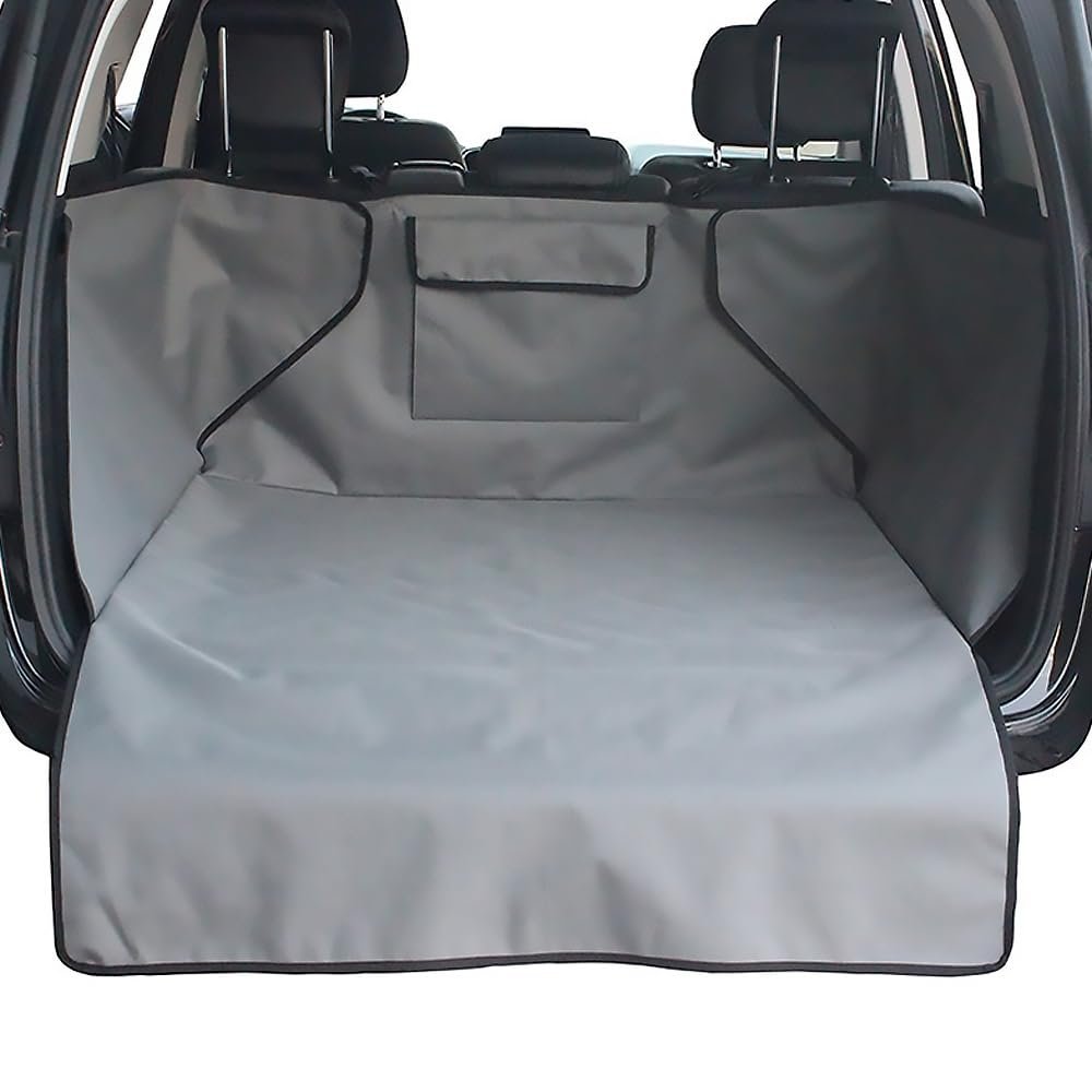 Trunk Protector for Dogs with Side and Loading Edge Protection for BMW X4 2 (II) G02 I 2018–2024, Waterproof and Scratch-Resistant Dog Car Trunk Cover, 175 × 105 cm, Gray