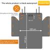 Trunk Protector for Dogs with Side and Loading Edge Protection for BMW X4 2 (II) G02 I 2018–2024, Waterproof and Scratch-Resistant Dog Car Trunk Cover, 175 × 105 cm, Gray view 2