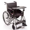 PNAJFUEL Simple Portable Folding Wheelchair with Toilet and Dining Table view 1