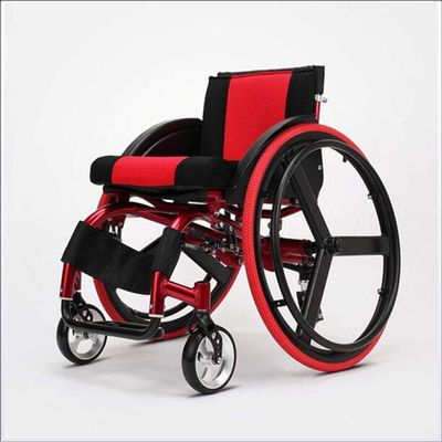 PNAJFUEL Lightweight Portable Wheelchair, Ultralight Aluminum Quick-Release Rear-Wheel Shock-Absorbing Trolley