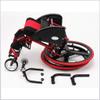 PNAJFUEL Lightweight Portable Wheelchair, Ultralight Aluminum Quick-Release Rear-Wheel Shock-Absorbing Trolley view 2