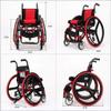 PNAJFUEL Lightweight Portable Wheelchair, Ultralight Aluminum Quick-Release Rear-Wheel Shock-Absorbing Trolley view 3