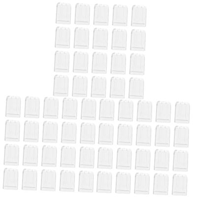 FRCOLOR 60-Piece Transparent Toothbrush Head Covers for Various Toothbrush Heads