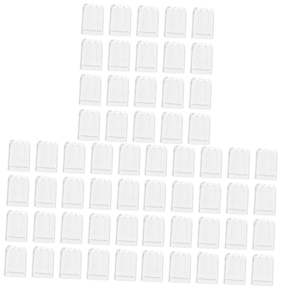 FRCOLOR 60-Piece Transparent Toothbrush Head Covers for Various Toothbrush Heads