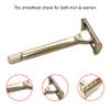 Reusable Double-Edge Safety Razor with Long Handle, Butterfly-Open Design, 10 Blades view 2