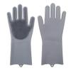 JYMALISA Cleaning Gloves, 1 Pair, Green, Silicone Dishwashing Gloves with Cleaning Brush view 4