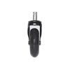 5-Pack 2.5/3-Inch M10/M11 PU Caster Wheels with Circlips, Black/Transparent, Silent Universal Casters (2.5-Inch, 11 mm) view 3