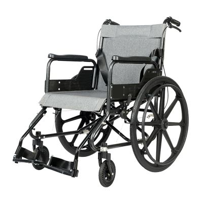 Lightweight Folding Self-Propelled Wheelchair with Armrests, Backrest and Footrests
