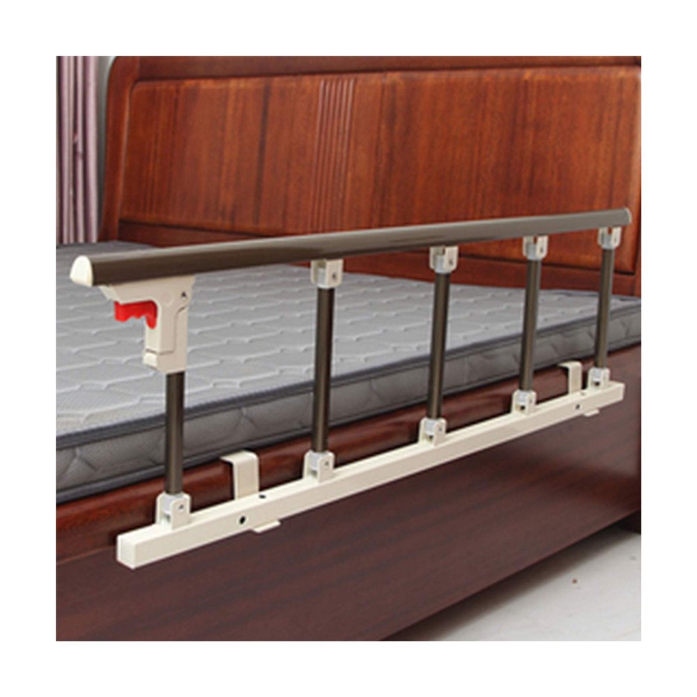 Folding Bed Rail for Older Adults, Safety Handle, Champagne Aluminum Alloy