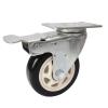 1-Piece 3-Inch Double-Bearing Universal Caster Wheel with Brake view 1