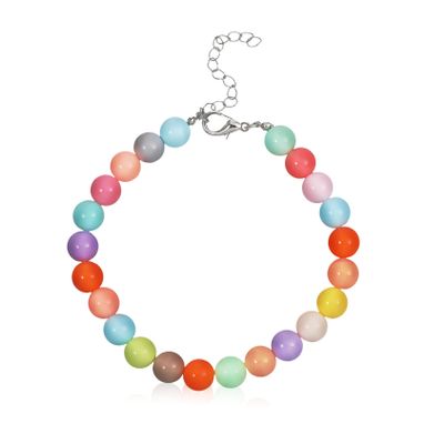 Yardwe Beaded Dog Collar, Resin Puppy Necklace