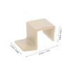 Baby Crib Rail Accessory Brackets, 10 Plastic Pieces for Baby Cribs and Shelves view 2