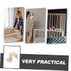Baby Crib Rail Accessory Brackets, 10 Plastic Pieces for Baby Cribs and Shelves view 3
