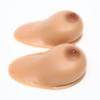 KRLZKID Self-Adhesive Silicone Breast Forms for Crossdressers, Mastectomy Patients and Cosplay, Brown, XL, 1,000 g/Pair, D Cup view 4
