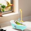 Zuasdvnk Parrot Bath, Bird Shower - Automatic Bird Shower view 2