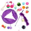 Yardwe 17-Piece Interactive Cat Teaser Stick Set view 1