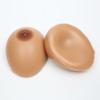 KRLZKID 1 Pair Silicone Breast Forms, Self-Adhesive, Brown, 6XL, 2,000 g, Cup FF view 4