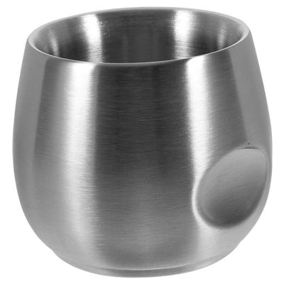 NULYLU 200 ml Stainless Steel Shaving Mug, Silver