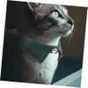 GRIRIW Cat Collar with Bell and Sem Design - Adjustable Christmas Green view 4