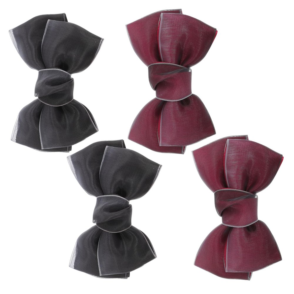 COLLBATH Decorative Bows for Shoes and Clothing, 4 Yarn Shoe Clips