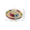 Parliky Small Straw Hat for Dogs and Cats, Wide-Brim Decorative Hat, Lightweight Summer Accessory for Parties and Photoshoots view 2